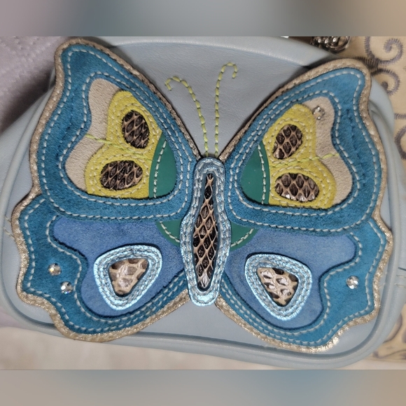 🦄 🦋 COACH BUTTERFLY MOTIF FRAME BAG G05Q-3564 🦋🦄 - Picture 4 of 17
